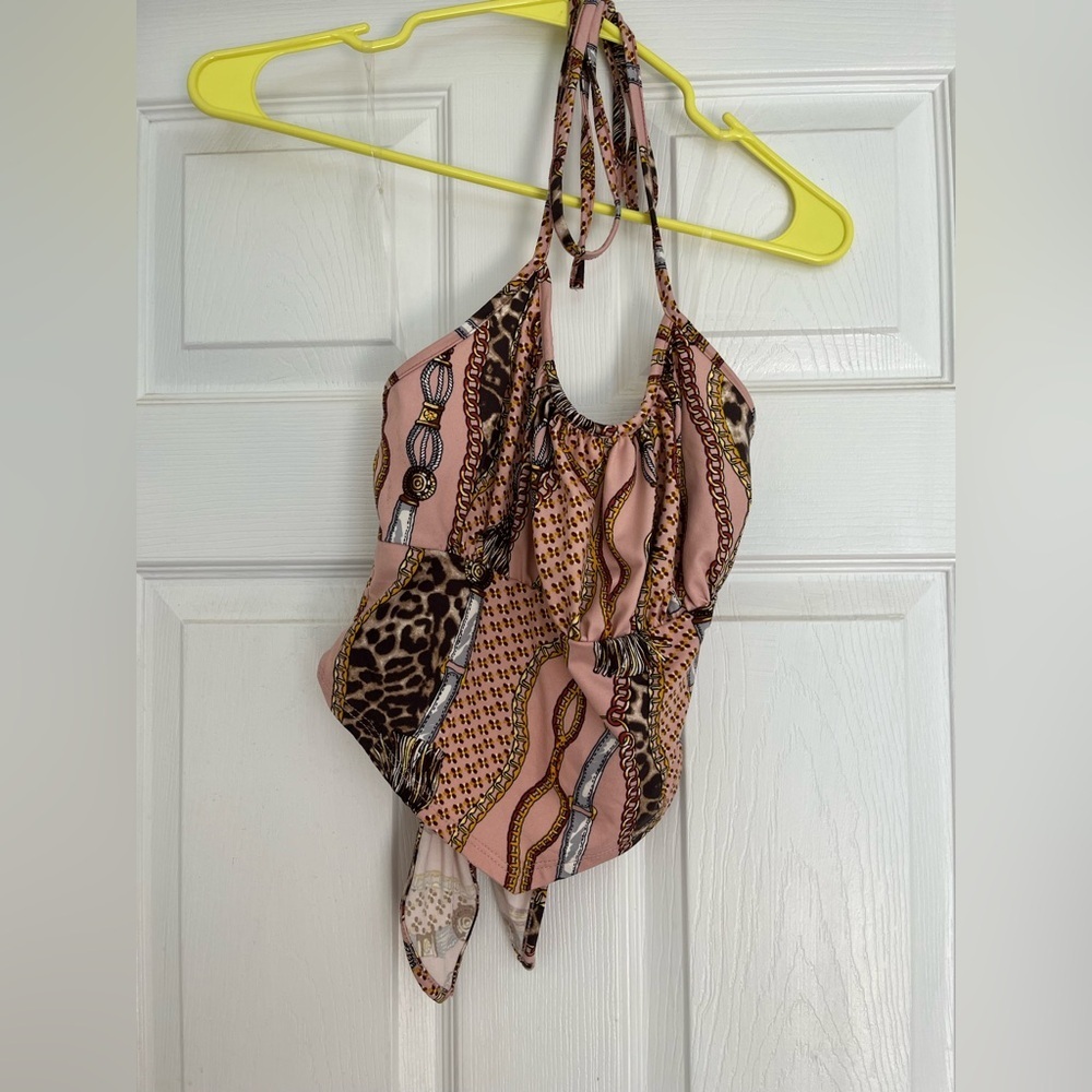 Animal Print Halter Top
